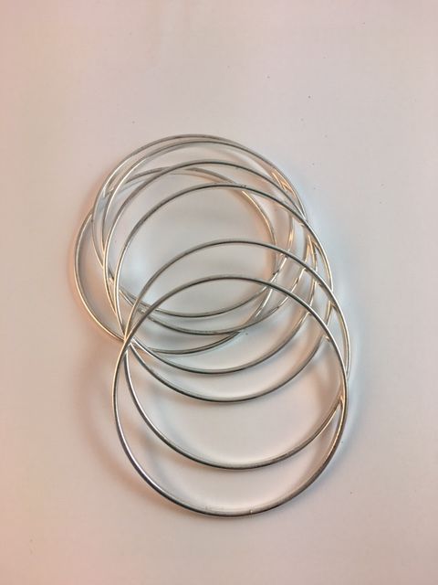 Karen Meador, Ph.D.'s Boho Bangle - , Contemporary Wire Jewelry, Lashing, Wire Lashing, Wire Wrapping, Wrapping, Wire Wrapping Jewelry, boho bangle